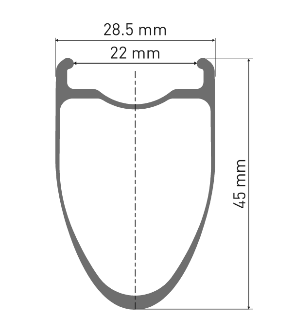Rueda DT SWISS 700 ERC 1400 DICUT 45mm center lock 100x12mm delantera 