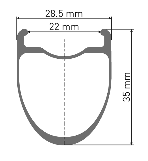 Rueda DT SWISS 700 ERC 1400 DICUT 35mm center lock 100x12mm delantera