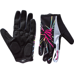 Guantes ENJOY ciclismo Dama d/largo AI-05-786 GEL black/fuxcia S