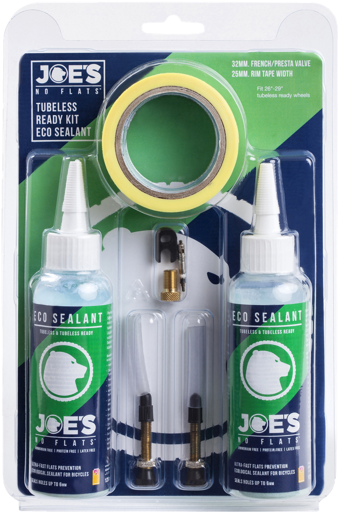 Kit JOE'S ECO Tubeless rim tape 25mm y 32mm valve 180270