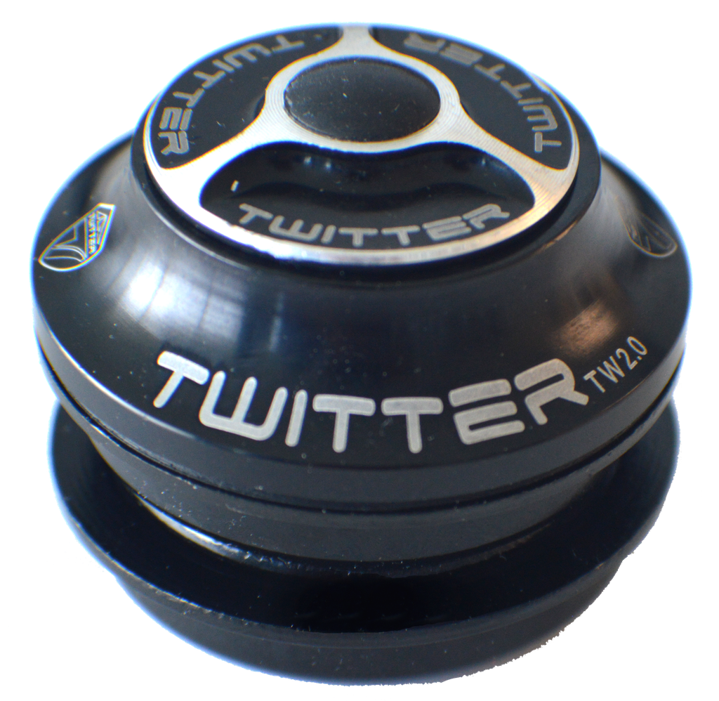 Pistas TWITTER de trinche semintegrada 1 1/8 black