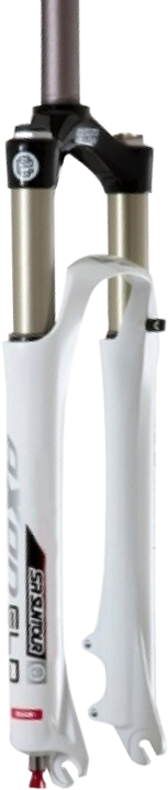Suspension SUNTOUR 26 AXON ELECTR LITE 15QLC TI white 100mm