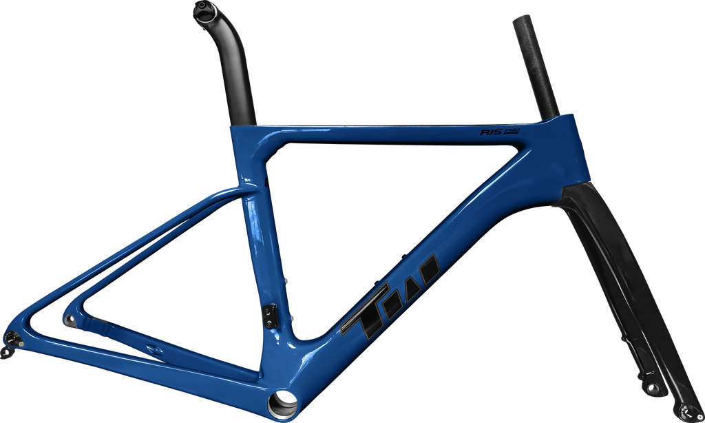 Cuadro TWITTER Ruta R15pro 440mm carbon DISC BB-rosca c/trinche-pilar-pista de trinche-espaciador dark blue 