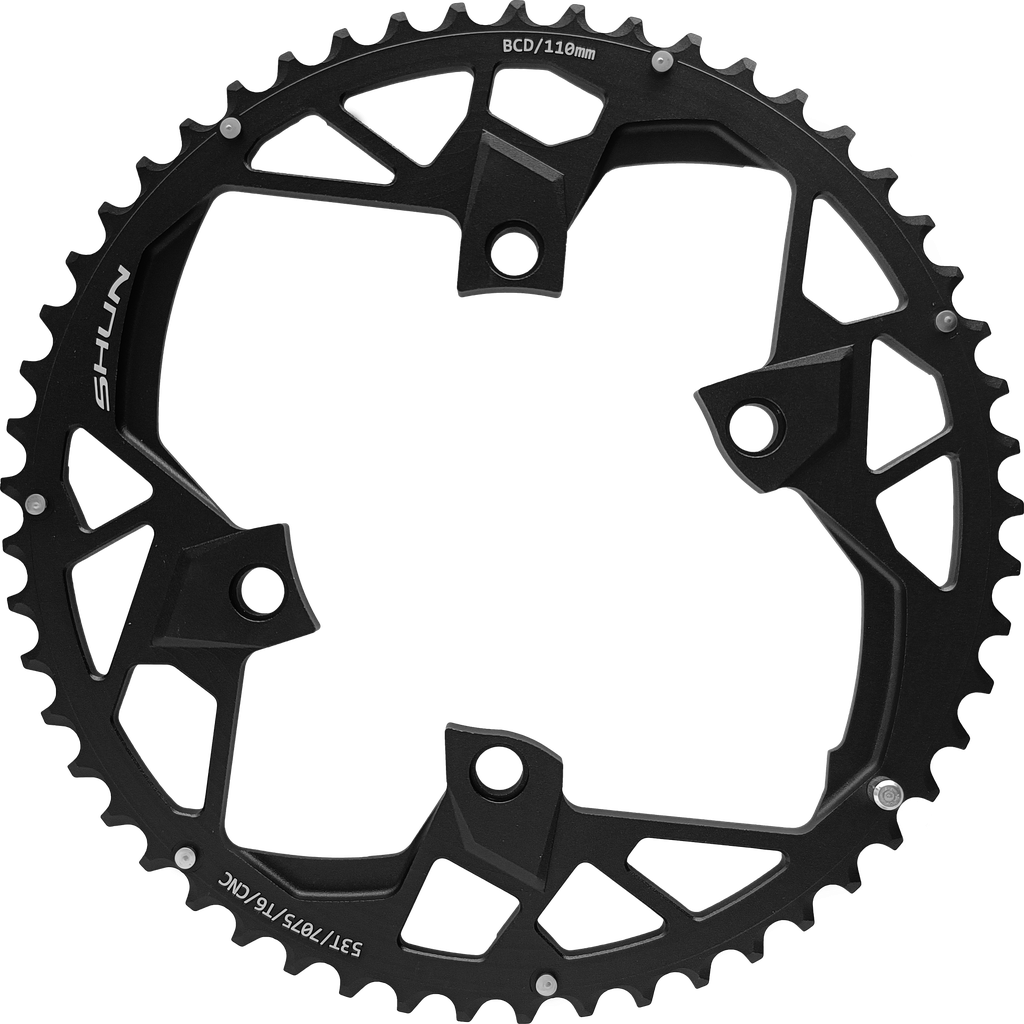 Coronilla SHUN aluminio BCD110 53T compatible con R7100/R8100 black TW