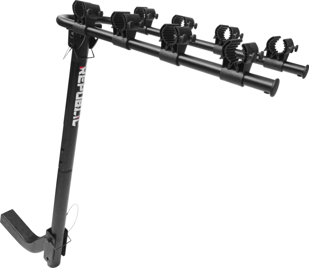 Portabicicleta REPUBLIC de enganche-tiro p/4 bicis black BC-7832-4