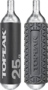 Kit TOPEAK reparación CO2 25G 2PCS TCO25-3 c/protector de silicona