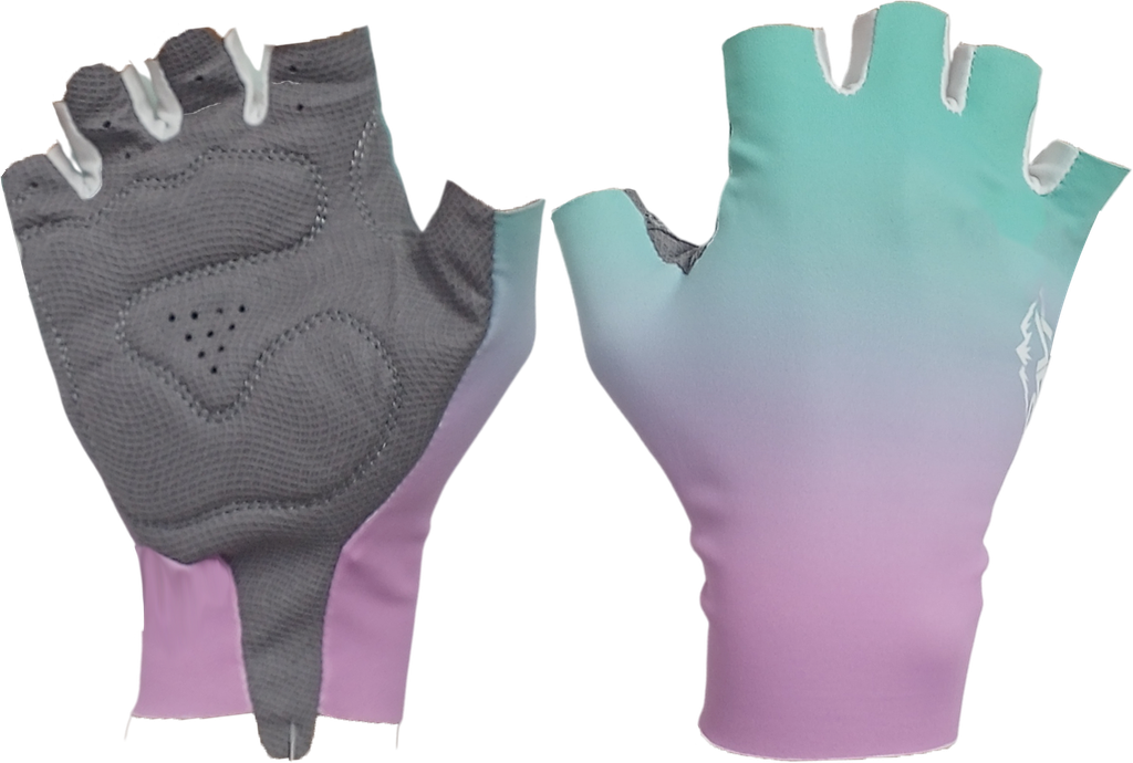 Guantes GRAVITY ciclismo d/corto EG-707 turqueza/rose S