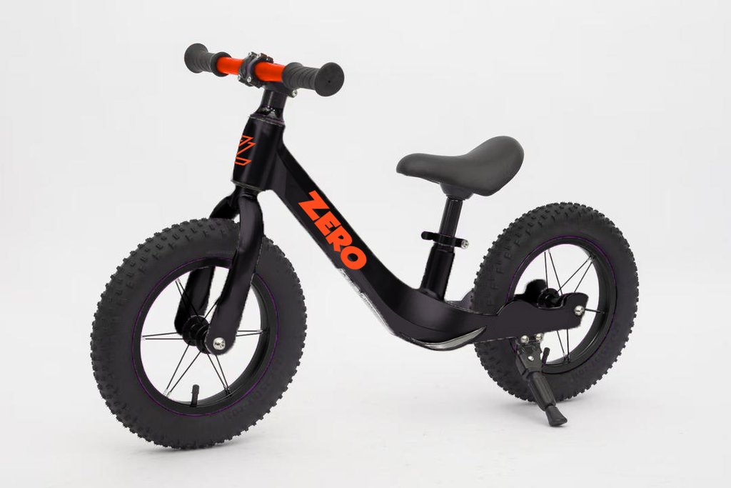 Bicicleta ZERO 12 c/magnesio t/steel  black/orange llanta lisa