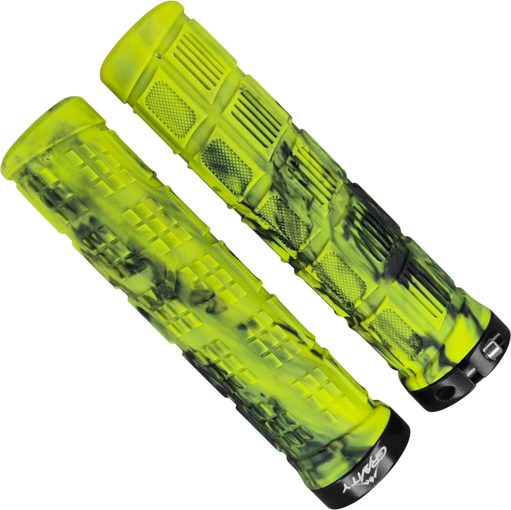 Grip GRAVITY 130mm TPR GRP-3438 yellow c/seguro black