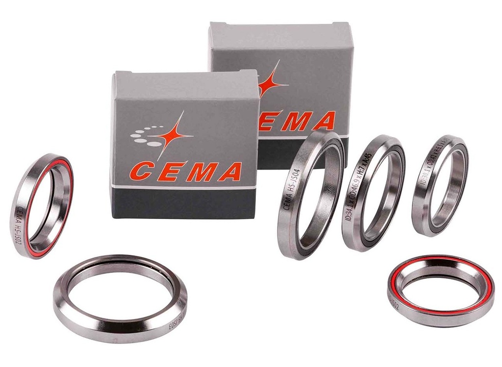 Balinera CEMA p/trinche 1 1/8" acero ACB - 41 x 30,1 x 6,5 x 45°/45° 