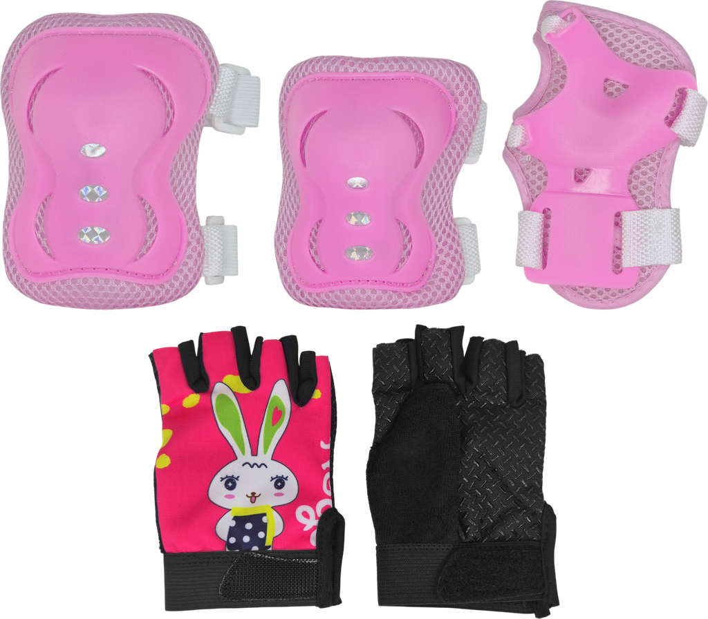 Kit GRAVITY protecciones c/guante c/protector de mano niño pink