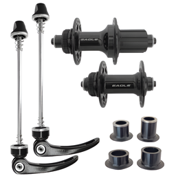 [BC-MAZ127] Manzanas EAGLE-F MTB alum 24H  11/12v HG disc c/lock QR c/adaptador buje 15x100/12x142mm par black