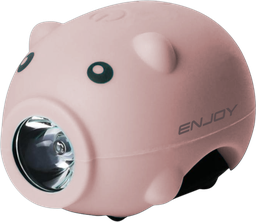 [BC-LUZ080] Luz ENJOY EAST delantera PIG EBL-3624 USB pink
