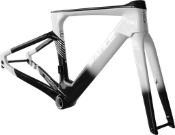 [BC-CUA445] Cuadro EAGLE RUTA R06 carbon 440mm S p/disc c/trinche-pilar-pist/trinche y centro timon integrado c/stem 400x90mm black white