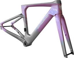 [BC-CUA453] Cuadro EAGLE RUTA R06 carbon 440mm p/disc c/trinche-pilar-pist/trinche y centro timon integrado c/stem 400x90mm grey pink