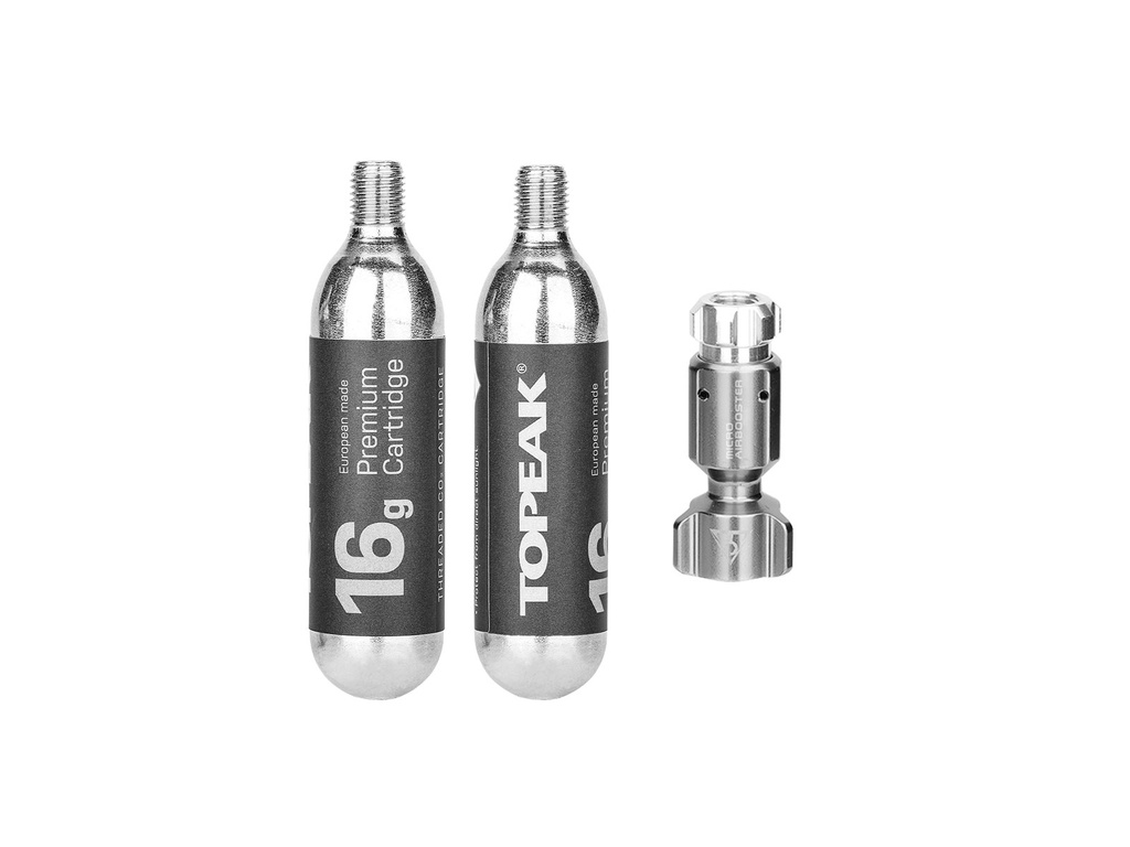 Kit TOPEAK CO2 Ninja C02 p/soporte incl inyector+2 CO2 16g TNJ-CO2