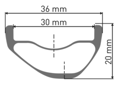 Aro DT SWISS XRC 310 29x30 28h black carbon Hookless tubeless