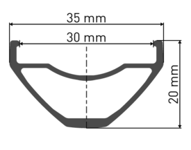 Aro DT SWISS E 532 29X30 32h black 