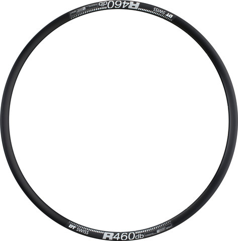Aro DT SWISS 700 R 460 alum 23mm 24H p/tubeles disc black