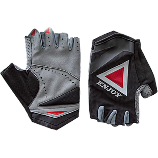 Guantes ENJOY ciclismo d/corto AI-02-423 Black/Red M