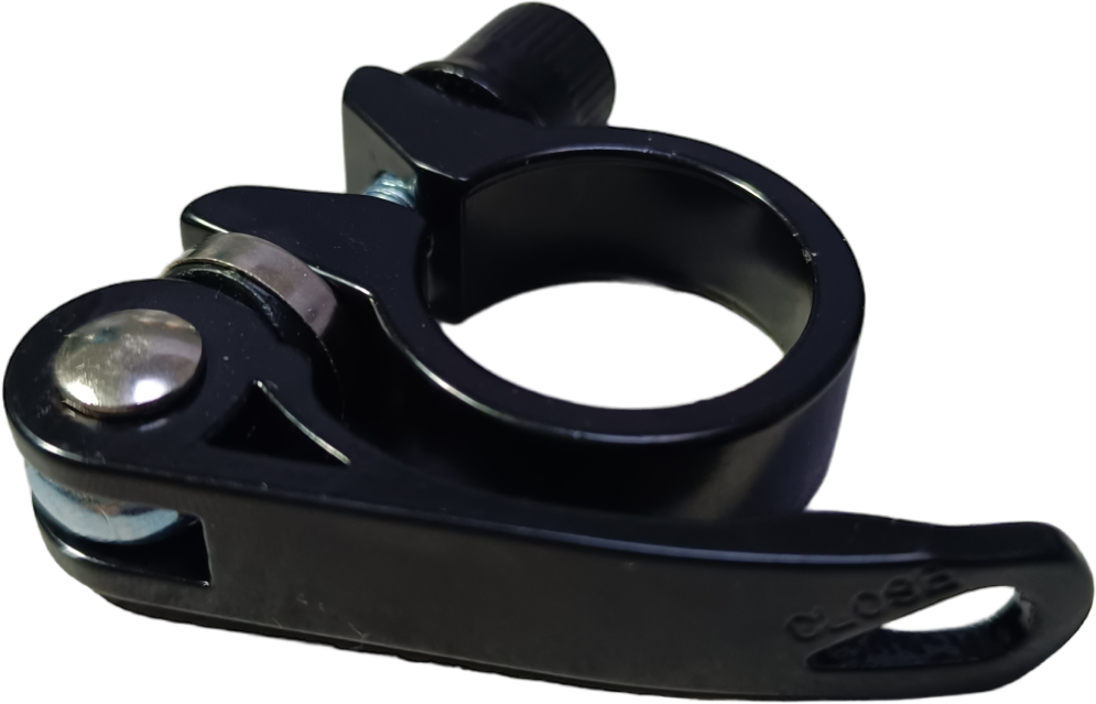 Abrazadera LOGAN alum 28.6mm c/bloquead matt black