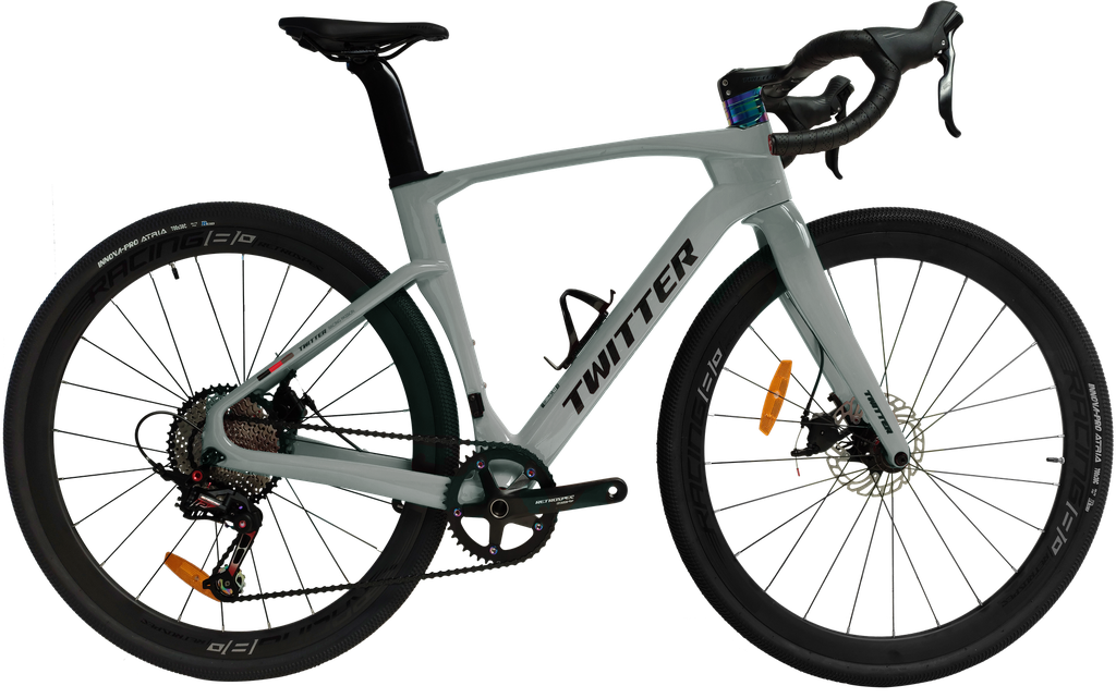 Bicicleta TWITTER GRAVEL V3 51cm carbon RS-12v cement grey 