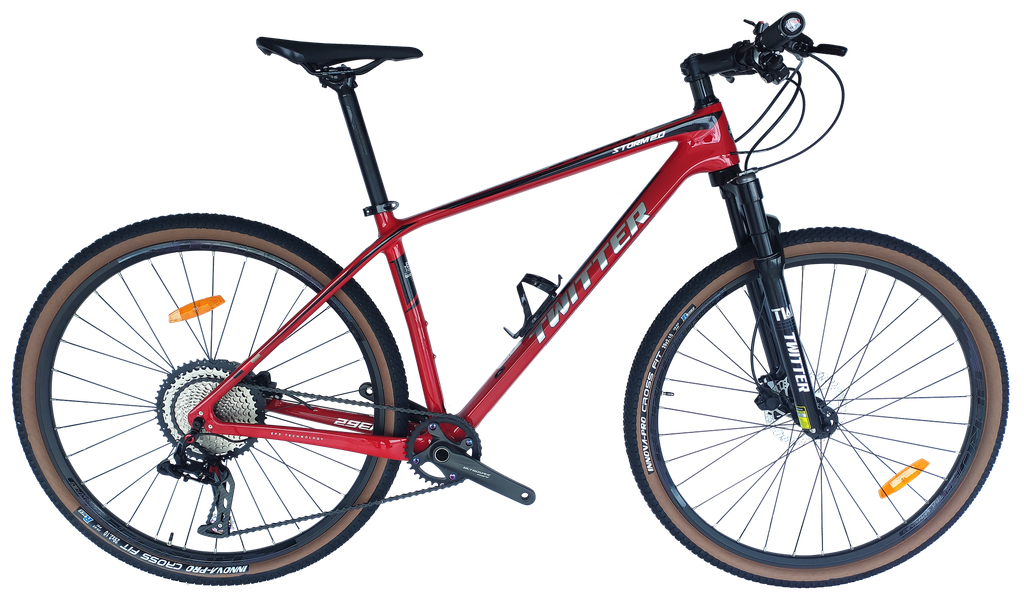 Bicicleta TWITTER 29 MTB STORM2.0 17 carbon M6100-12V red 