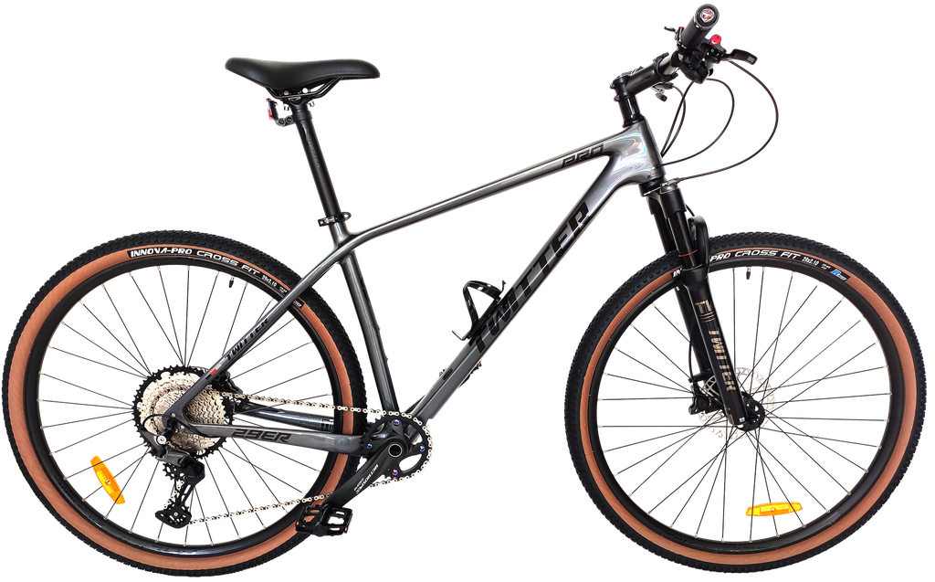 Bicicleta TWITTER 29 MTB LEOPARD PRO 17 carbon 12v M6100 black/silver 