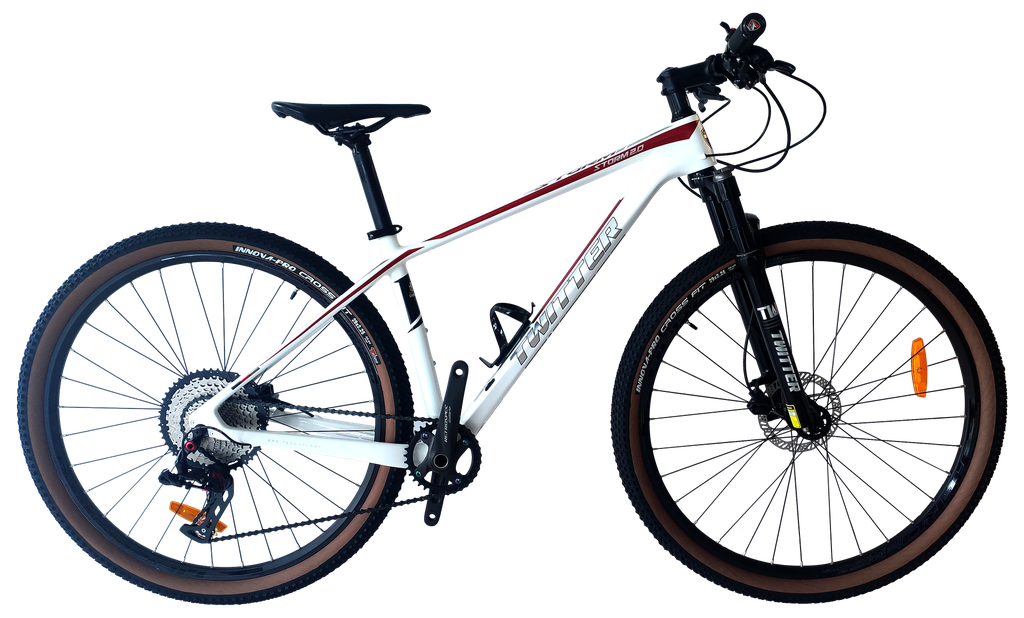 Bicicleta TWITTER 29 MTB STORM2.0 17 carbon RS-13v white/red 