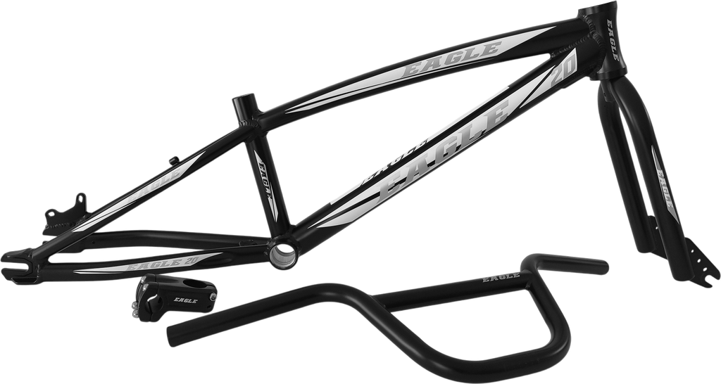 Cuadro EAGLE-RX 20 disc c/trinche-timon-stem black 4pcs