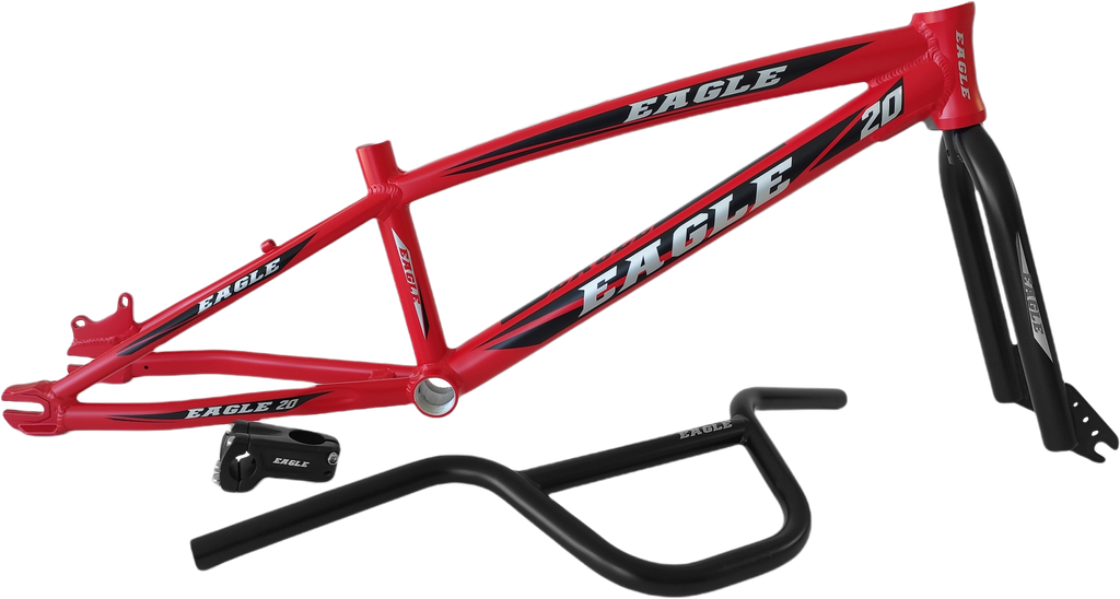 Cuadro EAGLE-RX 20 disc c/trinche-timon-stem red 4pcs