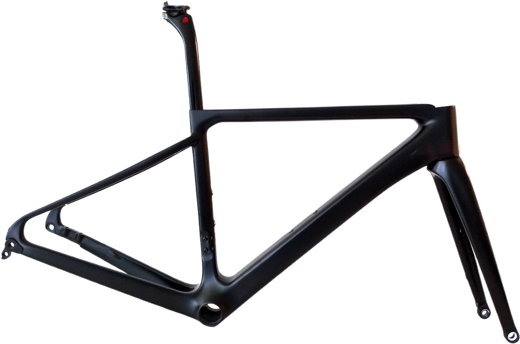 Cuadro TWITTER Ruta R6 450mm carbon disc brake c/trinche-pilar-abraz-pista-buje black 