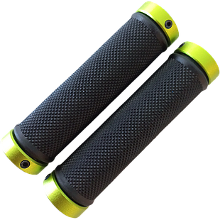 Grips VELO c/seguro black/green  VLG-775 AD2 GR