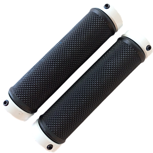 Grips VELO c/seguro black/white  VLG-775 AD2