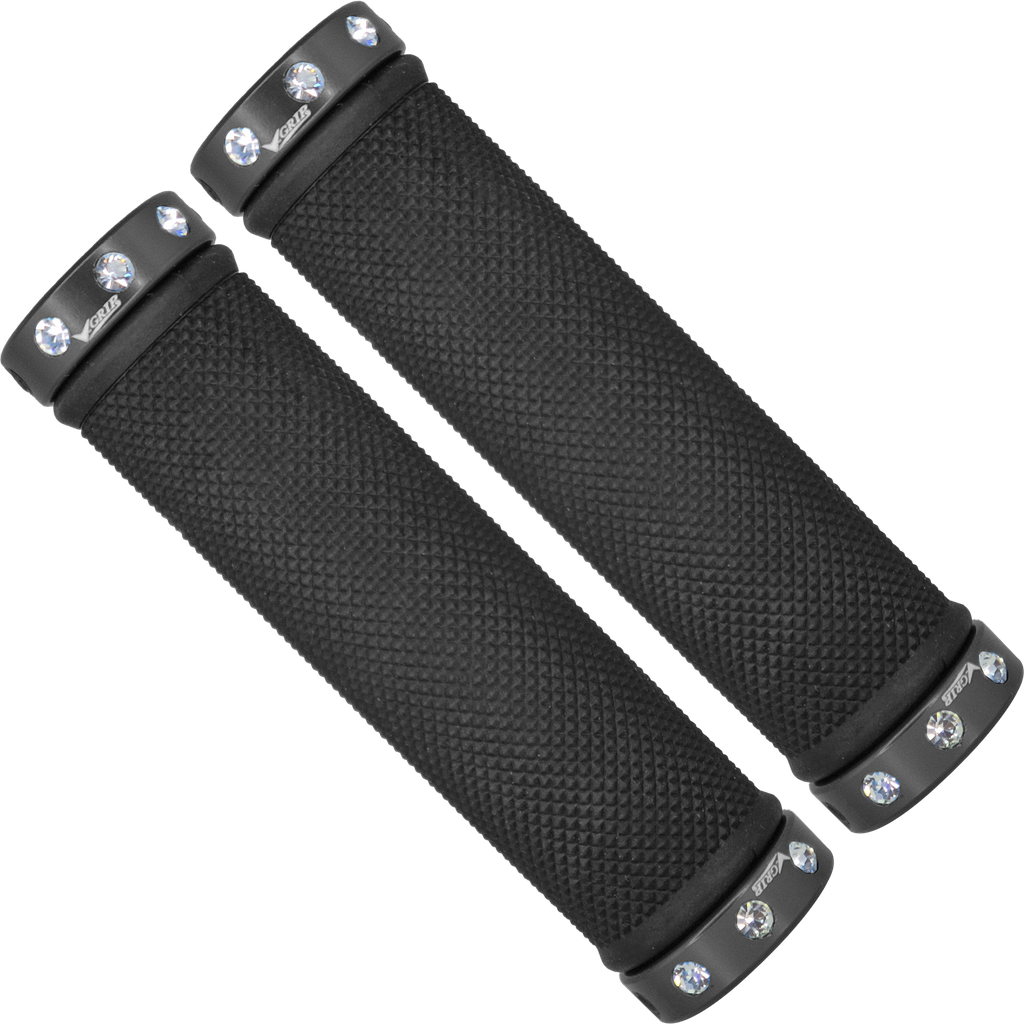 Grips V-GRIPS d/densidad c/seg cristal black  V-818ACD