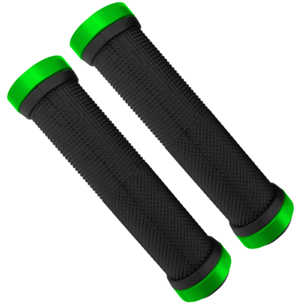 Grips ENJOY EG-9010 silicon 130mm c/seguro Black/green neon par