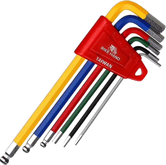 H-Exagonales BIKE HAND color especial 6/5/4/3/2.5/2 set 6 pcs YC-613-6C TW