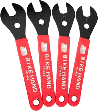 H-Llave BIKE HAND de Conos 13/14/15/17mm 4pcs set YC-658-1 TW