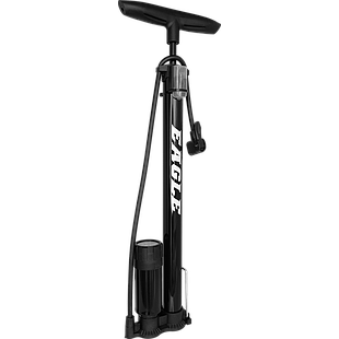 Inflador EAGLE-F piso 38X480mm acero c/medidor black