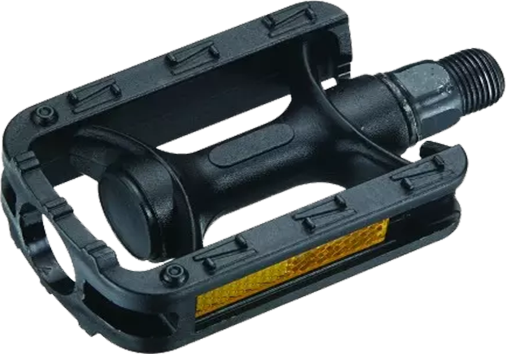 Pedal NECO BMX niño plast c/reflect 9/16 redondo black CN