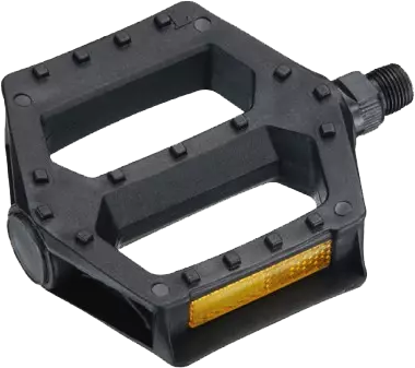 Pedal NECO MTB plast c/reflect 1/2 plano black CN