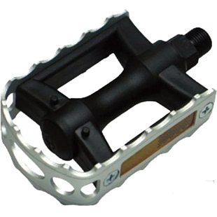 Pedal NECO MTB mixto 9/16 silver/black