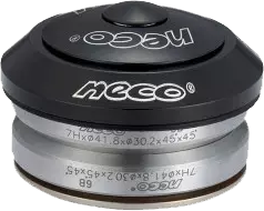 Pistas NECO de trinche integrada 1 1/8 alum 41.8mm black CN