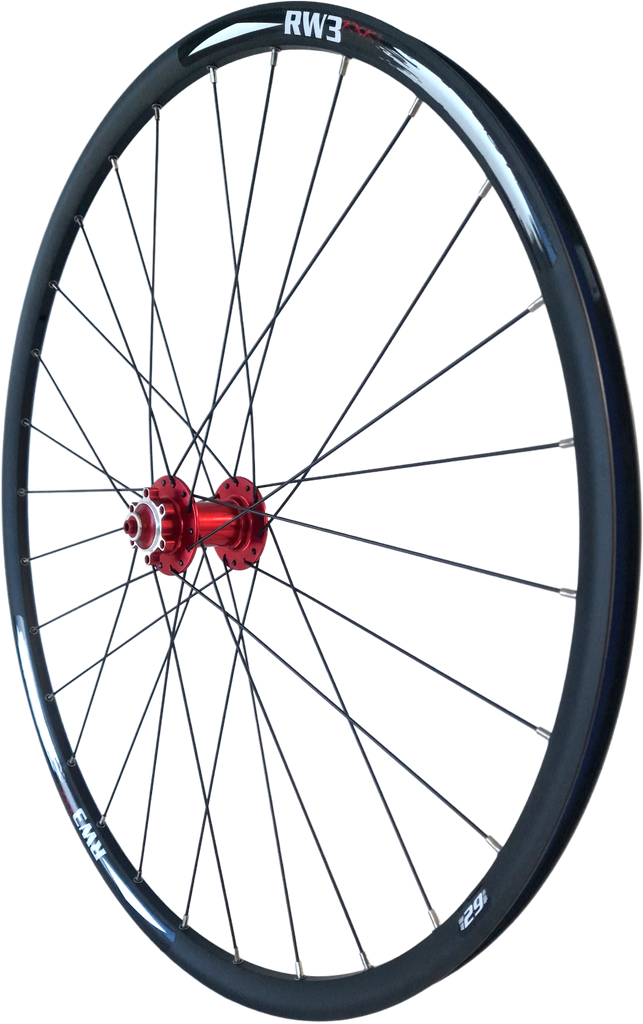Rueda RXR RW3 29 alloy 28H c/bloqueador 6bolt HUB:801 black/red delantera