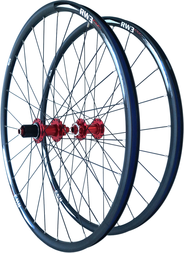 Ruedas RXR RW3 29 alloy 28h boost  F110x15/R148x12mm disc HUB:8011 black/red set