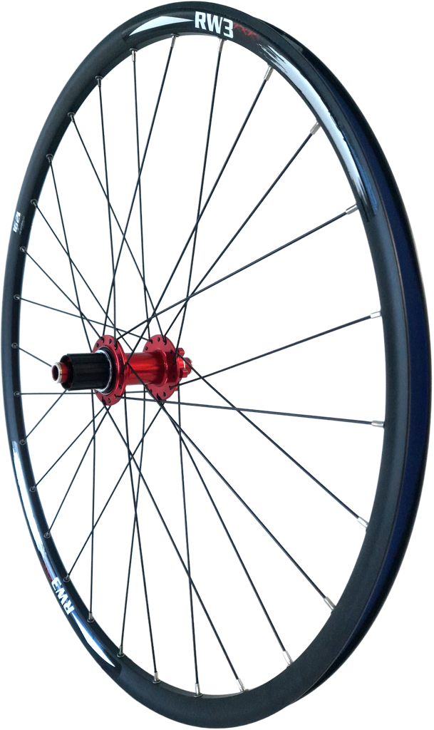 Rueda RXR RW3 29 alloy 28h boost 148x12mm 6 bolt HUB:8011R black/red posterior