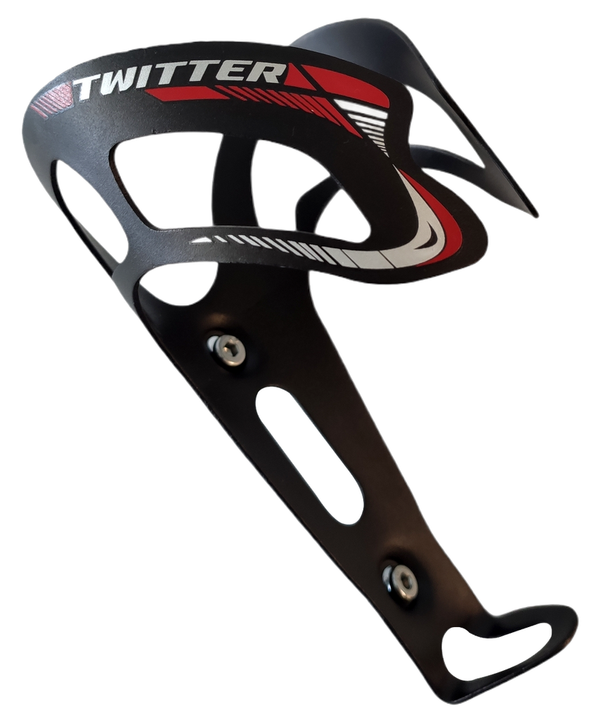 Soporte TWITTER de caramaño aluminio black/red