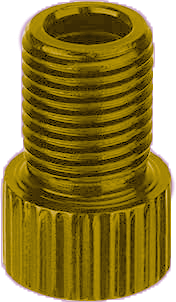 Adaptador EAGLE-F valvula F/V A A/V  pequeño dorado paquete 25uni