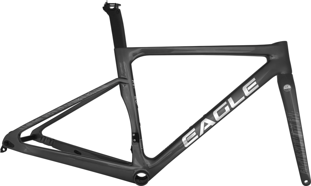 Cuadro EAGLE Ruta JB08 500mm carbon buje f/disco c/trinche-pilar-pista-espaciador grey 