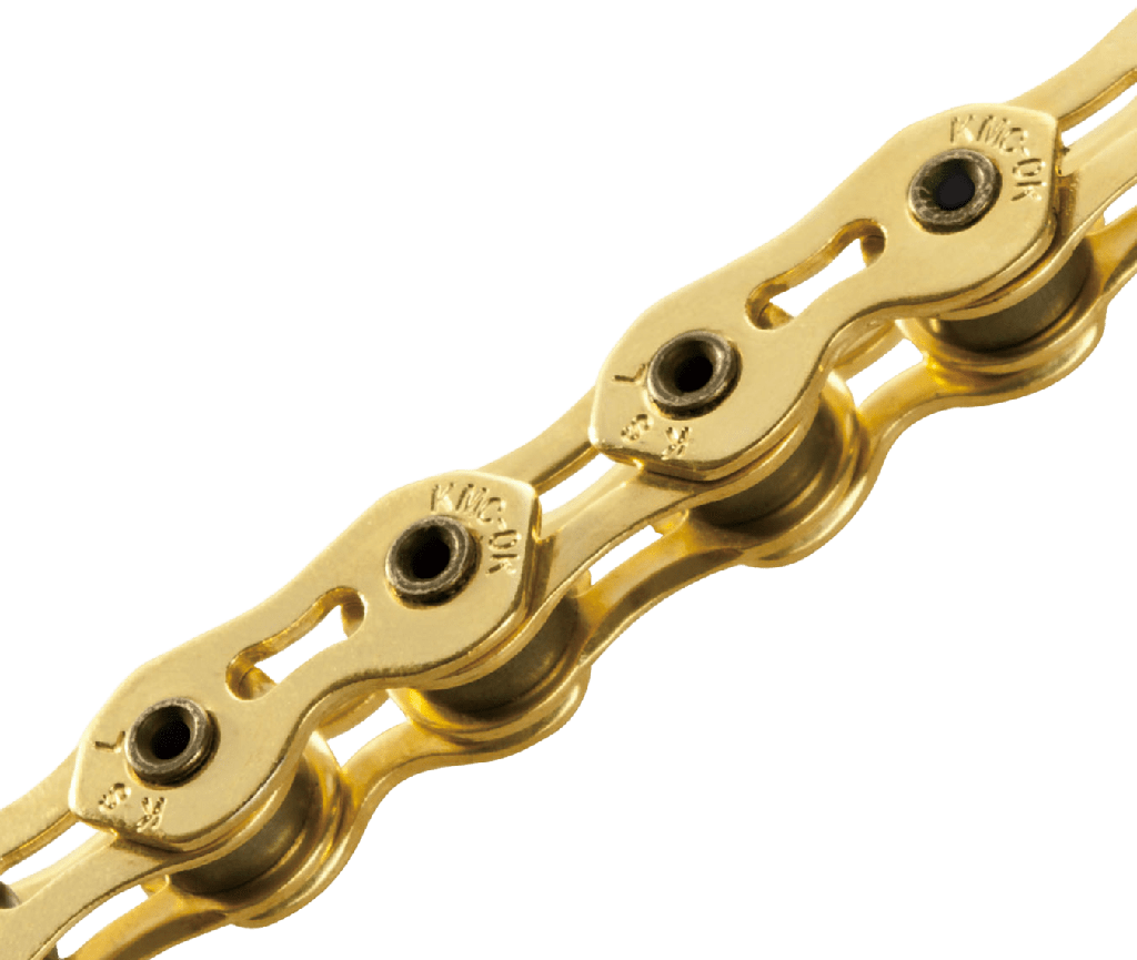 Cadena KMC 1/2x1/8 112 links K1SL-W gold single speed
